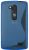Силиконовая накладка Deexe S Line для LG L Fino (D295) - Blue: фото 1 из 2