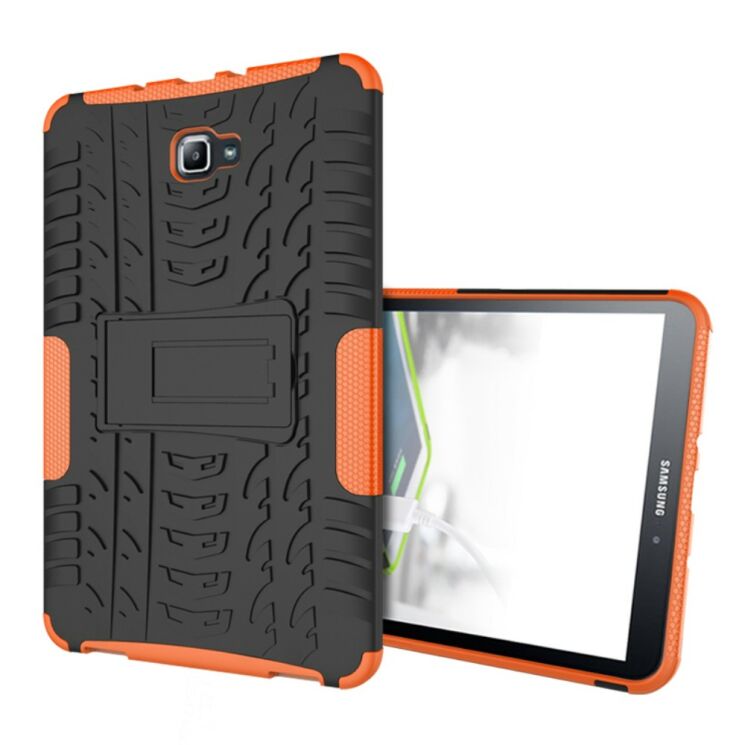 Защитный чехол UniCase Hybrid X для Samsung Galaxy Tab A 10.1 (T580/585) - Orange: фото 2 из 7