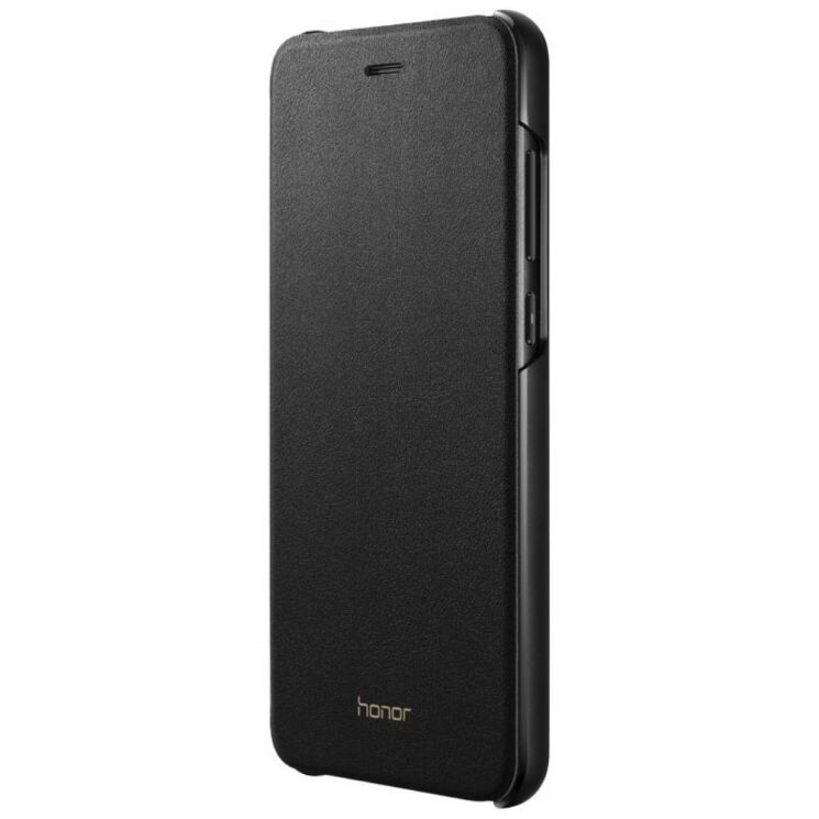 Оригинальный чехол Flip Cover для Huawei P8 Lite (2017) - Black: фото 3 из 4