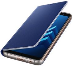 Чехол-книжка Neon Flip Cover для Samsung Galaxy A8 2018 (A530) EF-FA530PLEGRU - Blue: фото 1 из 7