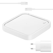 Беспроводное зарядное устройство Samsung 15W Wireless Charger Pad (with TA) EP-P2400TWRGRU - White: фото 1 из 5