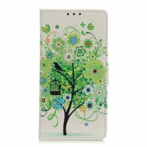 Чехол Deexe Life Style Wallet для Huawei Honor 9X Lite - Green Tree: фото 1 из 3