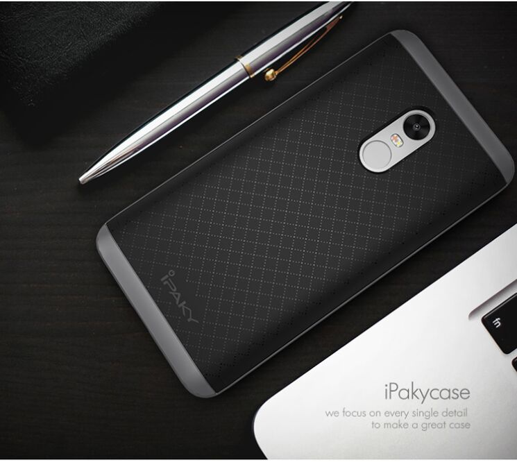Чохол IPAKY Hybrid для Xiaomi Redmi Note 4X - Grey: фото 3 з 12