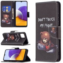 Чехол-книжка Deexe Color Wallet для Samsung Galaxy A22 5G (A226) - Bear: фото 1 из 8