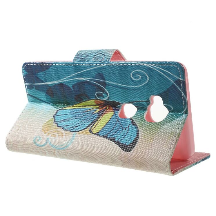 Чехол-книжка Deexe Colour Wallet для Huawei GR5 - Blue Butterfly: фото 3 из 8