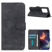Чохол-книжка KHAZNEH Retro Wallet для Samsung Galaxy S21 Ultra (G998) - Black: фото 1 з 10