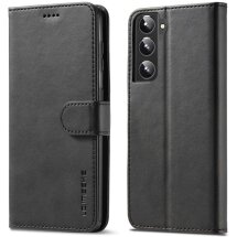 Чохол LC.IMEEKE Wallet Case для Samsung Galaxy S22 - Black: фото 1 з 11