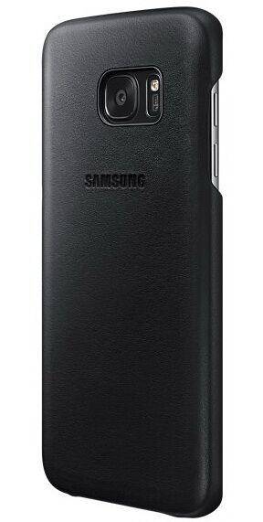 Чохол Leather Cover для Samsung Galaxy S7 edge (G935) EF-VG935LBEGRU - Black: фото 4 з 8