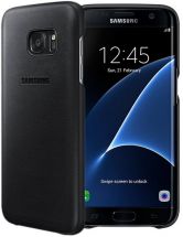 Чехол Leather Cover для Samsung Galaxy S7 edge (G935) EF-VG935LBEGRU - Black: фото 1 из 8