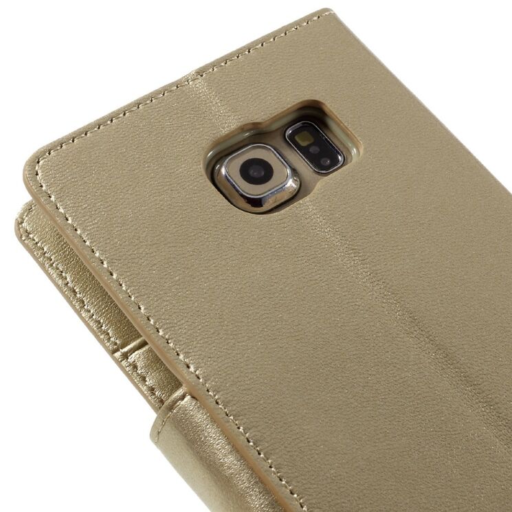 Чехол MERCURY Sonata Diary для Samsung Galaxy S6 edge (G925) - Gold: фото 8 из 10
