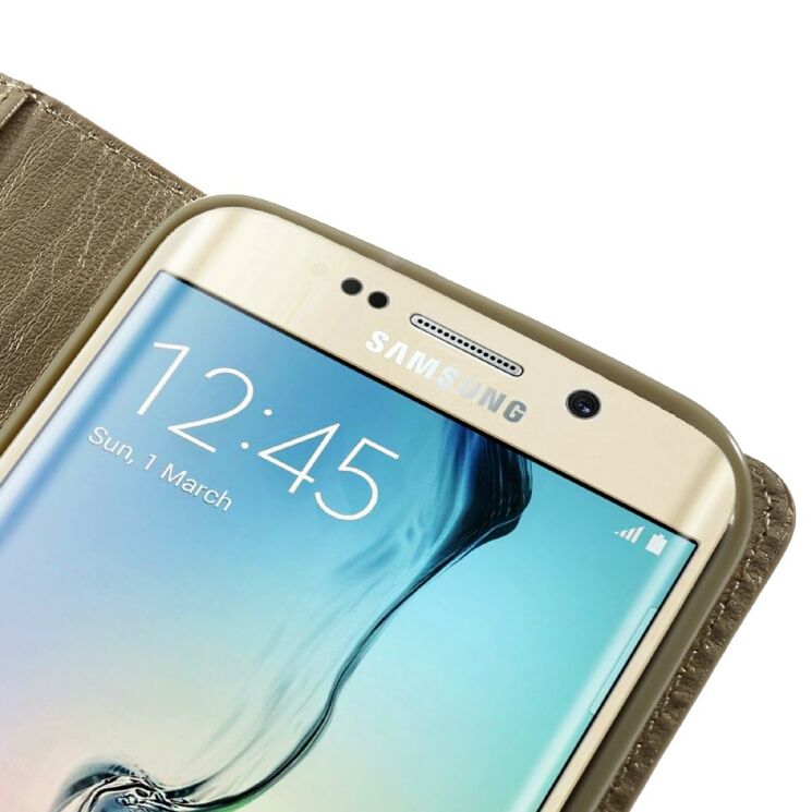 Чехол MERCURY Sonata Diary для Samsung Galaxy S6 edge (G925) - Gold: фото 9 из 10