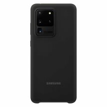 Чехол Silicone Cover для Samsung Galaxy S20 Ultra (G988) EF-PG988TBEGRU - Black: фото 1 из 3