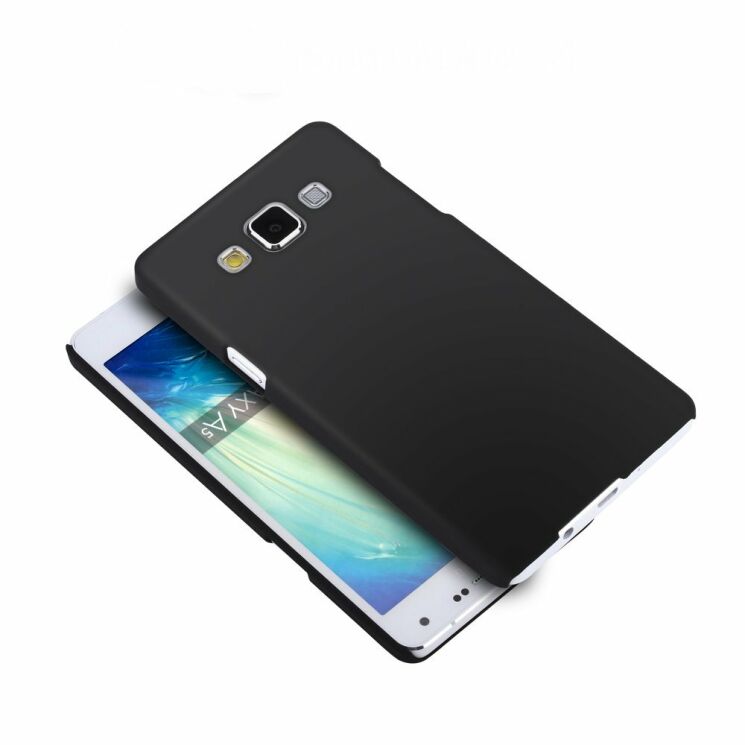 Пластиковая накладка Deexe Hard Shell для Samsung Galaxy A5 - Black: фото 4 з 6