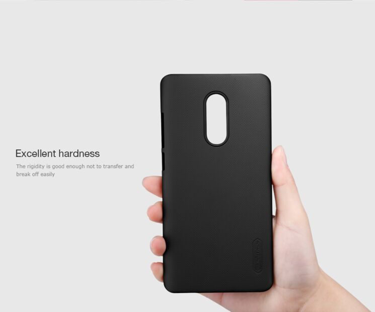 Пластиковий чохол NILLKIN Frosted Shield для Xiaomi Redmi Note 4X - Black: фото 11 з 14