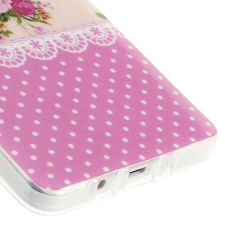 Силиконовая накладка Deexe Pretty Flowers для Samsung Galaxy A5 (A500) - Pink: фото 5 из 6
