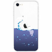 Силиконовый (TPU) чехол Deexe Pretty Glossy для Apple iPhone SE 2 / 3 (2020 / 2022) / iPhone 8 / iPhone 7 - Polar Bear: фото 1 из 5