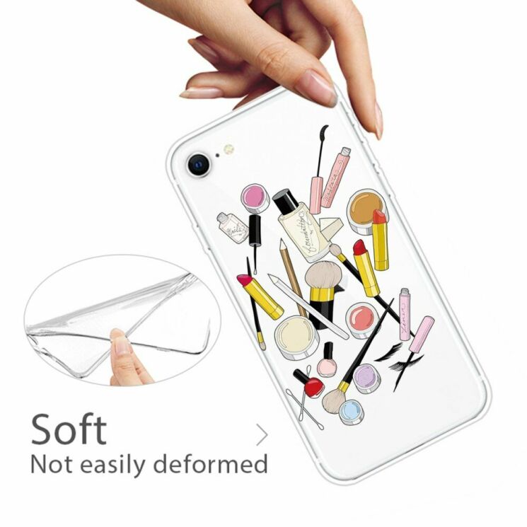 Силіконовий (TPU) чохол Deexe Pretty Glossy для Apple iPhone SE 2 / 3 (2020 / 2022) / iPhone 8 / iPhone 7 - Cosmetic: фото 4 з 5