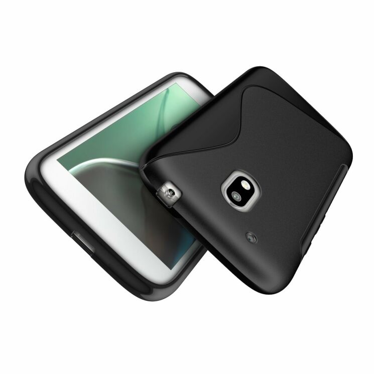 Силіконовий (TPU) чохол Deexe S Line для Motorola Moto G4 Play - Black: фото 4 з 5
