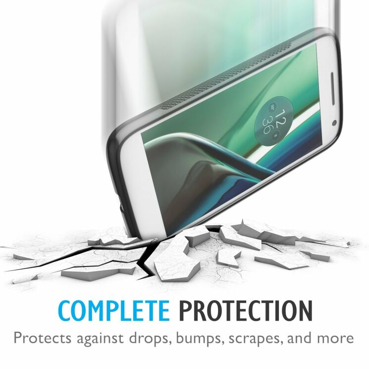 Силиконовый (TPU) чехол Deexe S Line для Motorola Moto G4 Play - Blue: фото 2 из 5