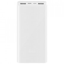 Внешний аккумулятор Xiaomi Mi Power Bank 3 18W (20000mAh) PLM18ZM - White: фото 1 из 4