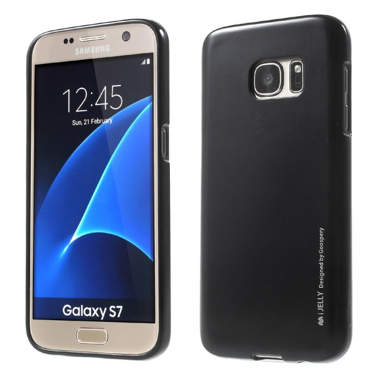 Защитная накладка MERCURY iJelly для Samsung Galaxy S7 (G930) - Black: фото 1 из 7