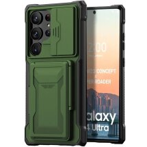 Захисний чохол GKK Defender Case для Samsung Galaxy S24 Ultra - Green: фото 1 з 12