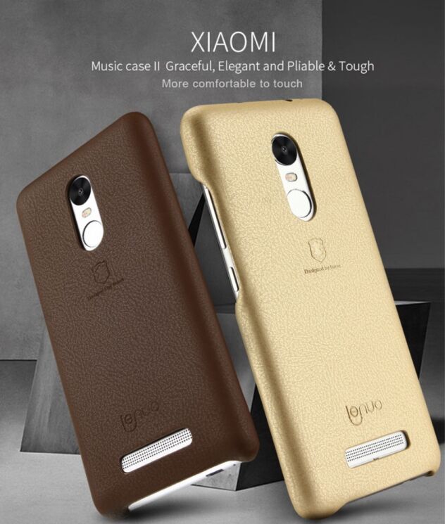 Защитный чехол LENUO Music Case II для Xiaomi Redmi Note 3 Pro Special Edition - Brown: фото 6 из 14