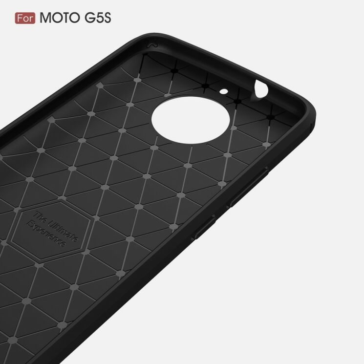Захисний чохол UniCase Carbon для Motorola Moto G5s - Grey: фото 7 з 11
