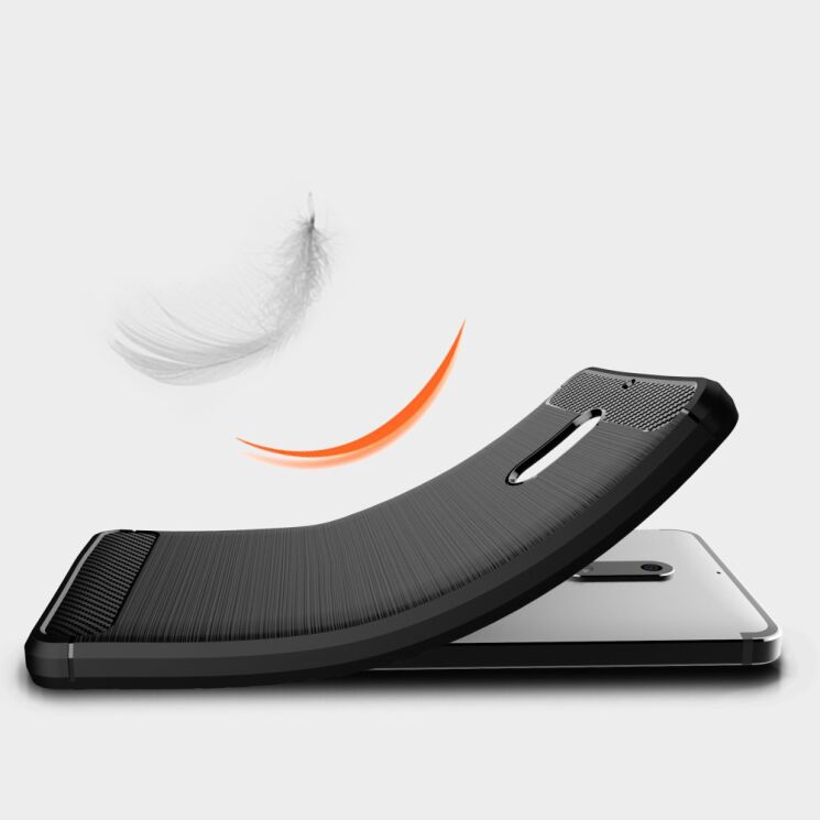 Захисний чохол UniCase Carbon для Nokia 6 - Black: фото 7 з 8