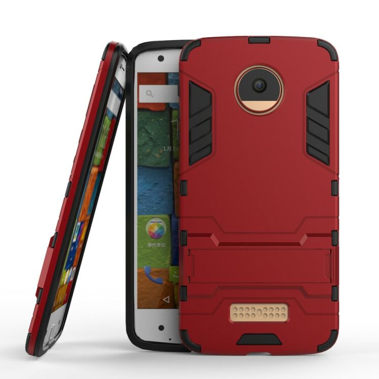 Защитный чехол UniCase Hybrid для Motorola Moto Z - Red: фото 2 из 6