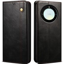 Захисний чохол UniCase Leather Wallet для Honor Magic 5 Lite - Black: фото 1 з 9