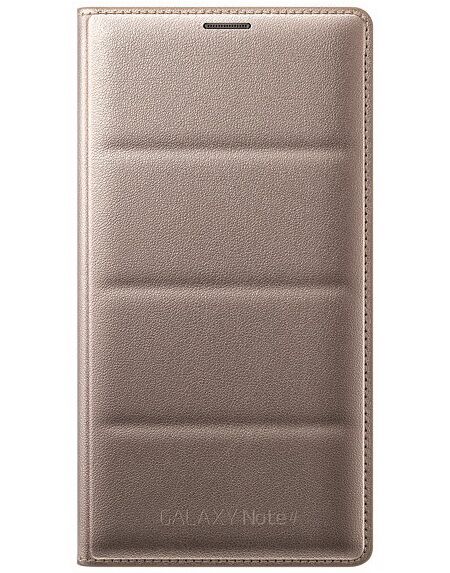 Чехол Flip Wallet Modern Edition для Samsung Galaxy Note 4 (N910) EF-WN910BCEGWW - Gold: фото 2 из 8
