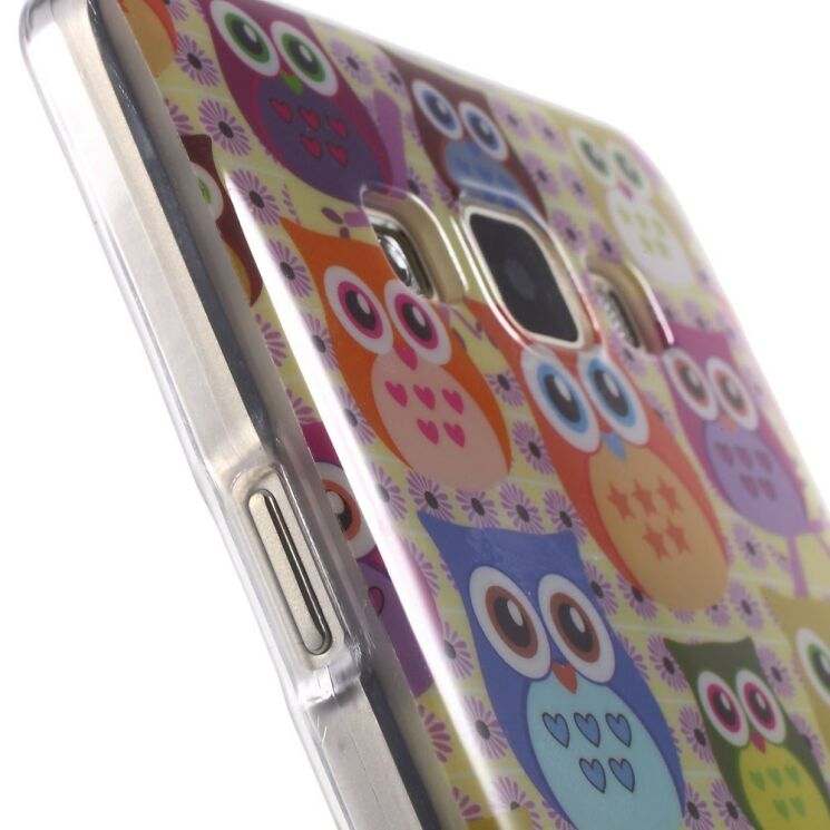 Силиконовая накладка Deexe Owl Series для Samsung Galaxy A7 (A700) - Owl's on a Branch: фото 6 из 7
