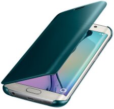 Чехол Clear View Cover для Samsung Galaxy S6 edge (G925) EF-ZG925BBEGRU - Green: фото 1 из 8
