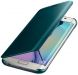 Чехол Clear View Cover для Samsung Galaxy S6 edge (G925) EF-ZG925BBEGRU - Green (S6-2565G). Фото 1 из 8