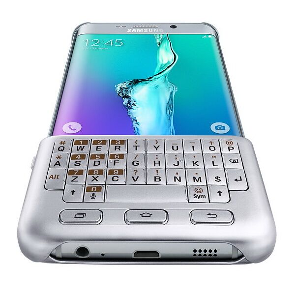 Чохол-клавіатура для Samsung Galaxy S6 edge+ (EJ-CG928RSEGRU) - Silver: фото 7 з 12