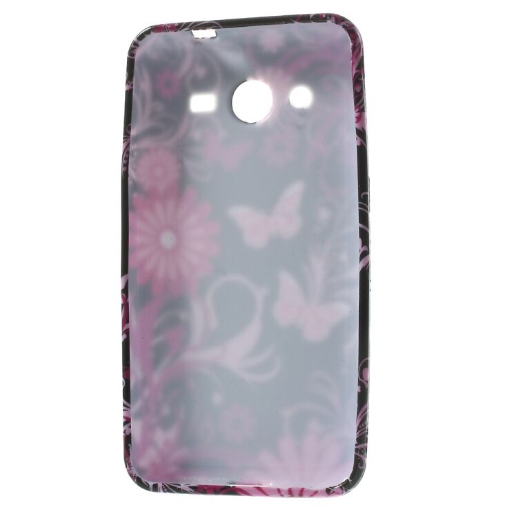 Силиконовая накладка Deexe Flower Pattern для Samsung Core 2 (G355) - Flowers & Butterflies: фото 2 из 6
