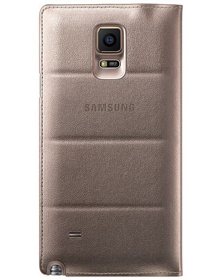 Чохол Flip Wallet Modern Edition для Samsung Galaxy Note 4 (N910) EF-WN910BCEGWW - Gold: фото 3 з 8