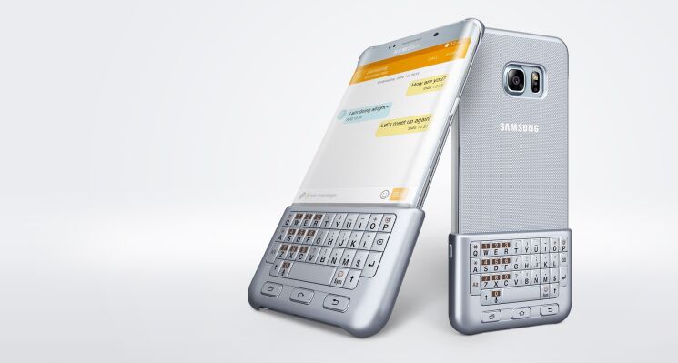 Чехол-клавиатура для Samsung Galaxy S6 edge+ (EJ-CG928RSEGRU) - Silver: фото 10 из 12