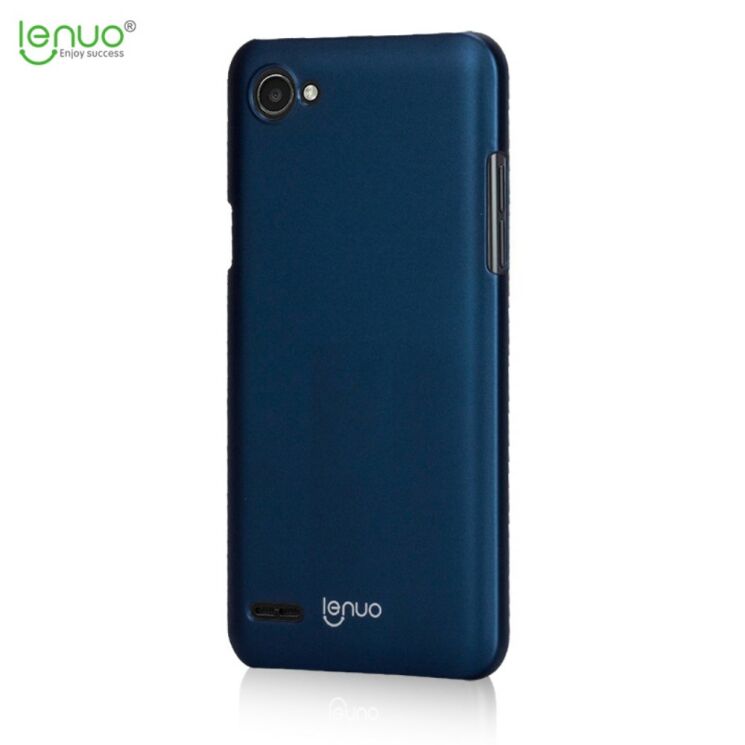Пластиковий чохол LENUO Silky Touch для LG Q6 - Blue: фото 3 з 10