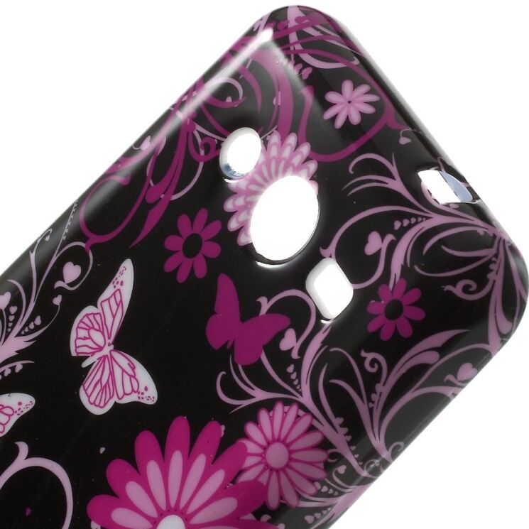 Силиконовая накладка Deexe Flower Pattern для Samsung Core 2 (G355) - Flowers & Butterflies: фото 5 з 6