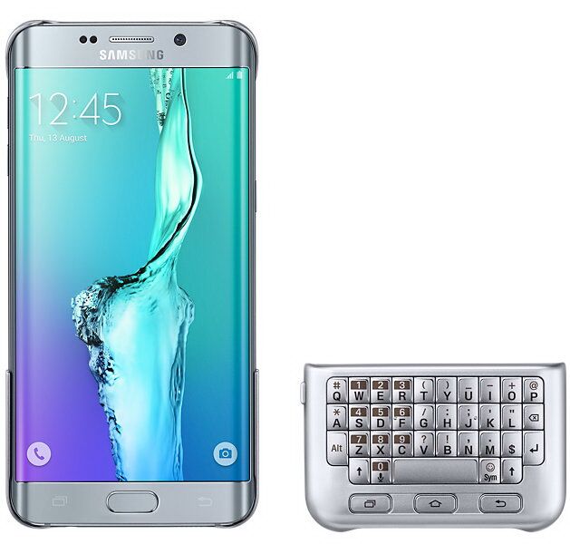 Чохол-клавіатура для Samsung Galaxy S6 edge+ (EJ-CG928RSEGRU) - Silver: фото 3 з 12