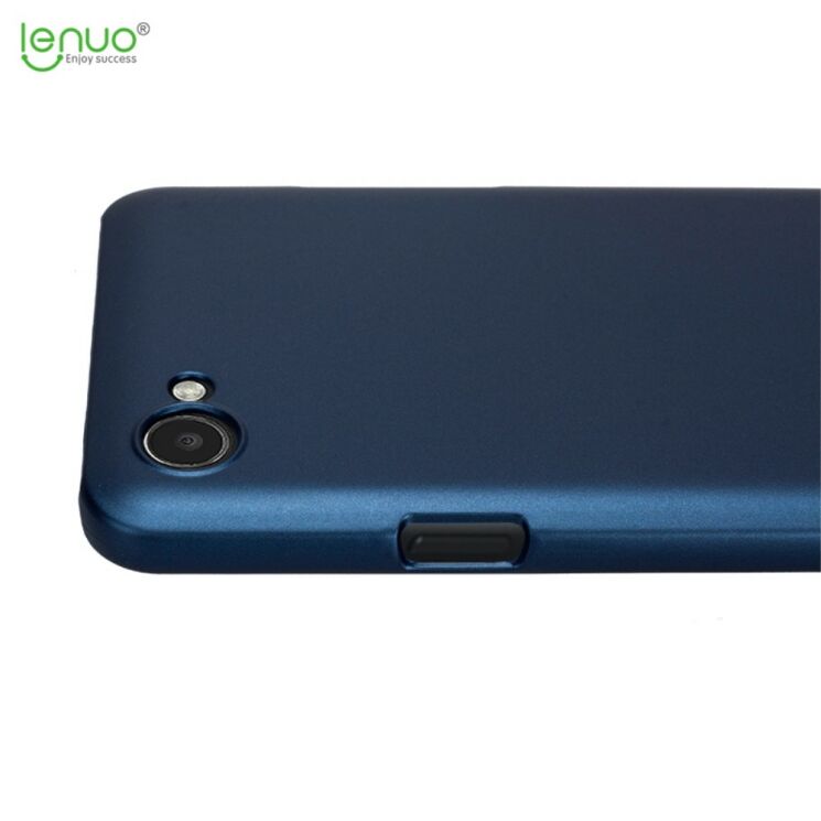 Пластиковий чохол LENUO Silky Touch для LG Q6 - Blue: фото 5 з 10