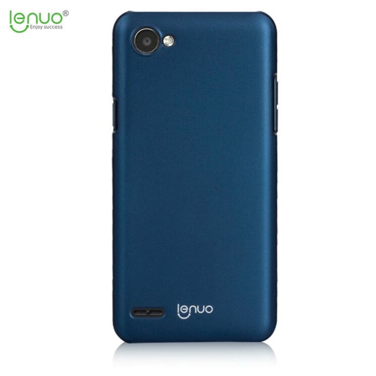 Пластиковый чехол LENUO Silky Touch для LG Q6 - Blue: фото 2 из 10