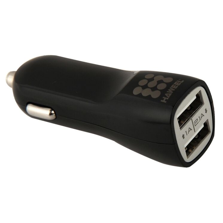 Автомобільний зарядний пристрій HAWEEL Dual USB (2.1А + 1.0А): фото 1 з 11