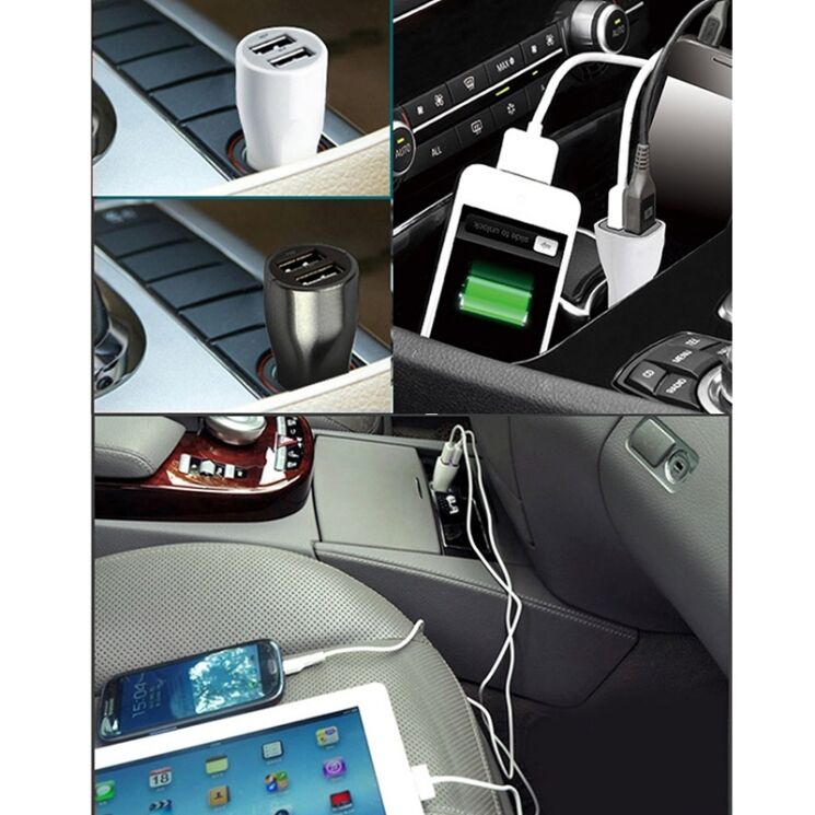 Автомобільний зарядний пристрій HAWEEL Dual USB (2.1А + 1.0А): фото 11 з 11