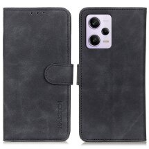 Чохол-книжка KHAZNEH Retro Wallet для Xiaomi Redmi Note 12 Pro+ - Black: фото 1 з 9