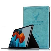 Чехол-книжка UniCase Deer Pattern для Samsung Galaxy Tab S7 (T870/875) / S8 (T700/706) - Green: фото 1 из 14