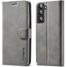 Чехол LC.IMEEKE Wallet Case для Samsung Galaxy S22 - Grey: фото 1 из 11
