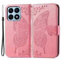 Чехол UniCase Butterfly Pattern для Honor X8a - Pink: фото 1 из 9
